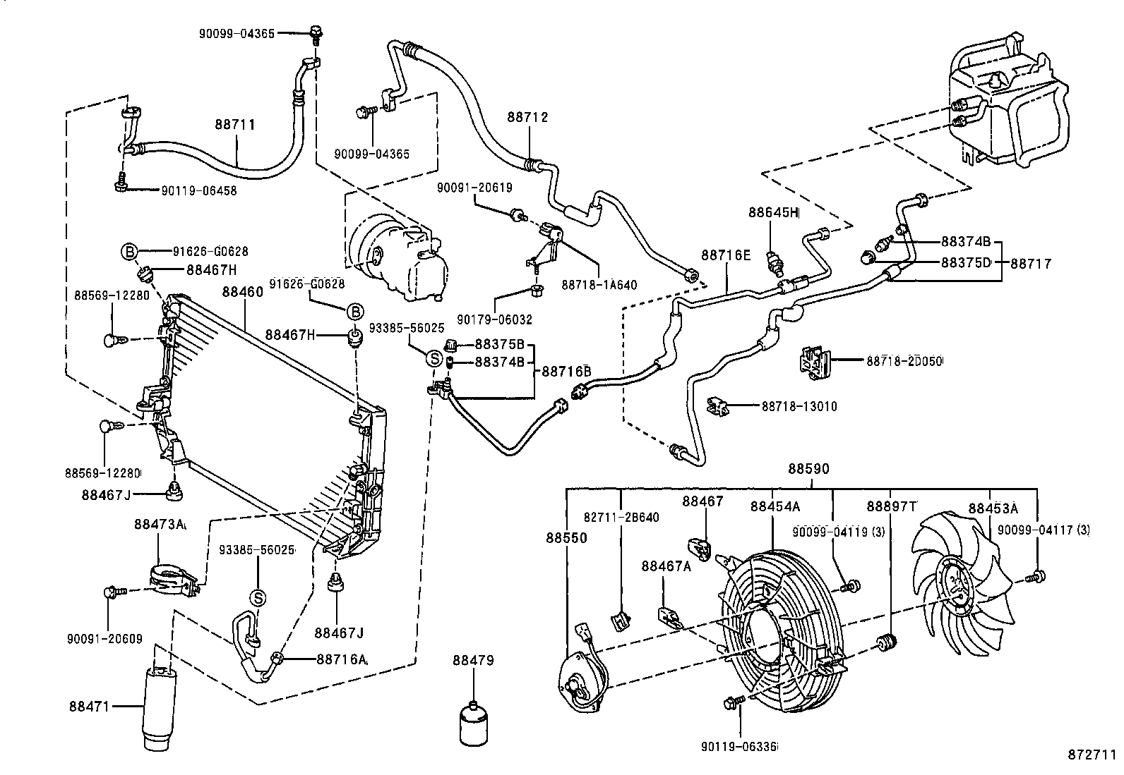 88460-13010 CONDENSER ASSY, COOLER product image