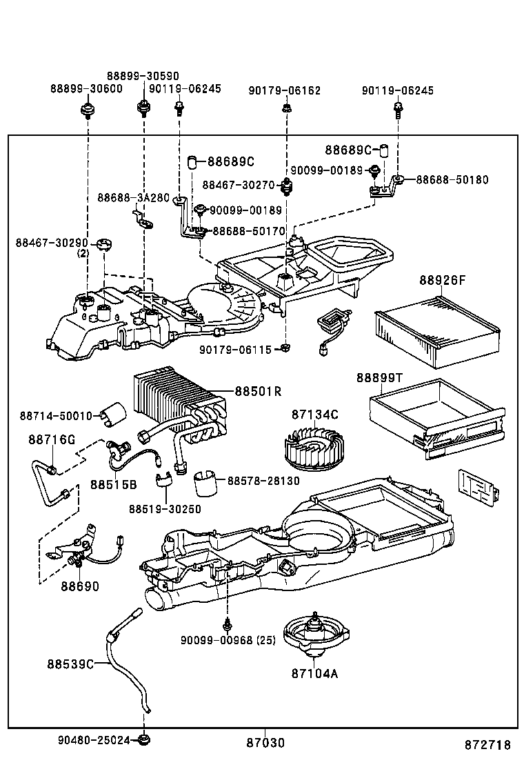 88710-50480 TUBE ASSY, AIR CONDITIONER product image