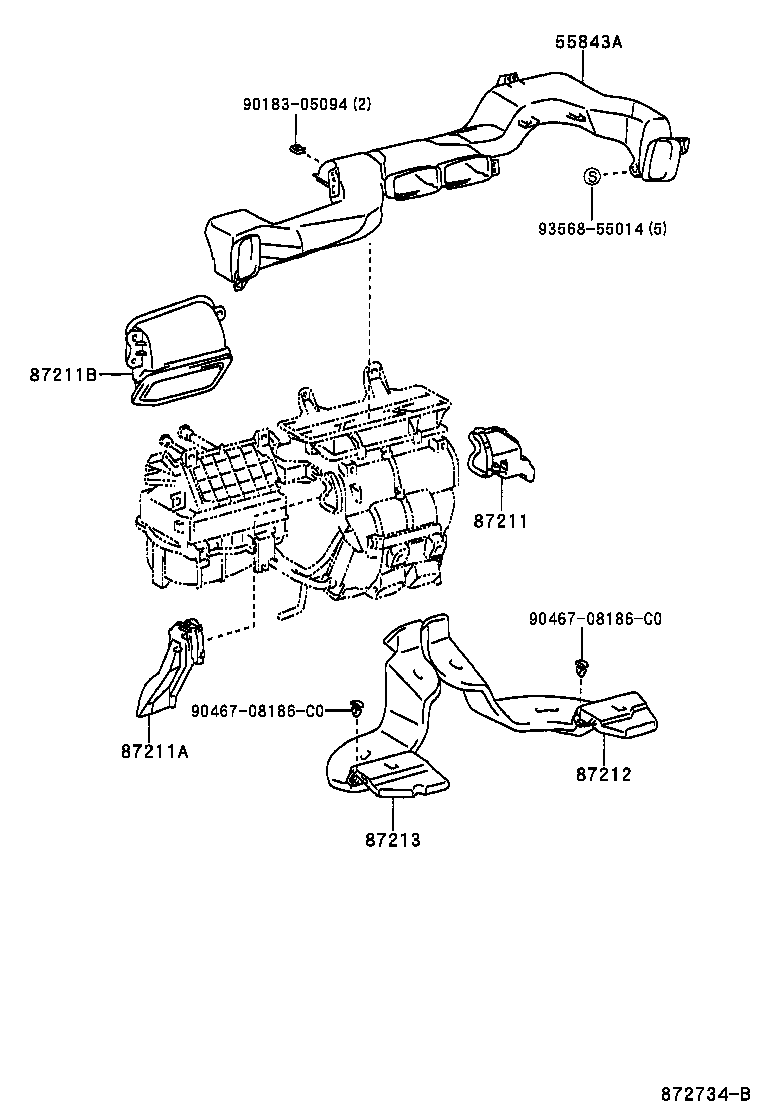 55900-32480 CONTROL ASSY, AIR CONDITIONER product image