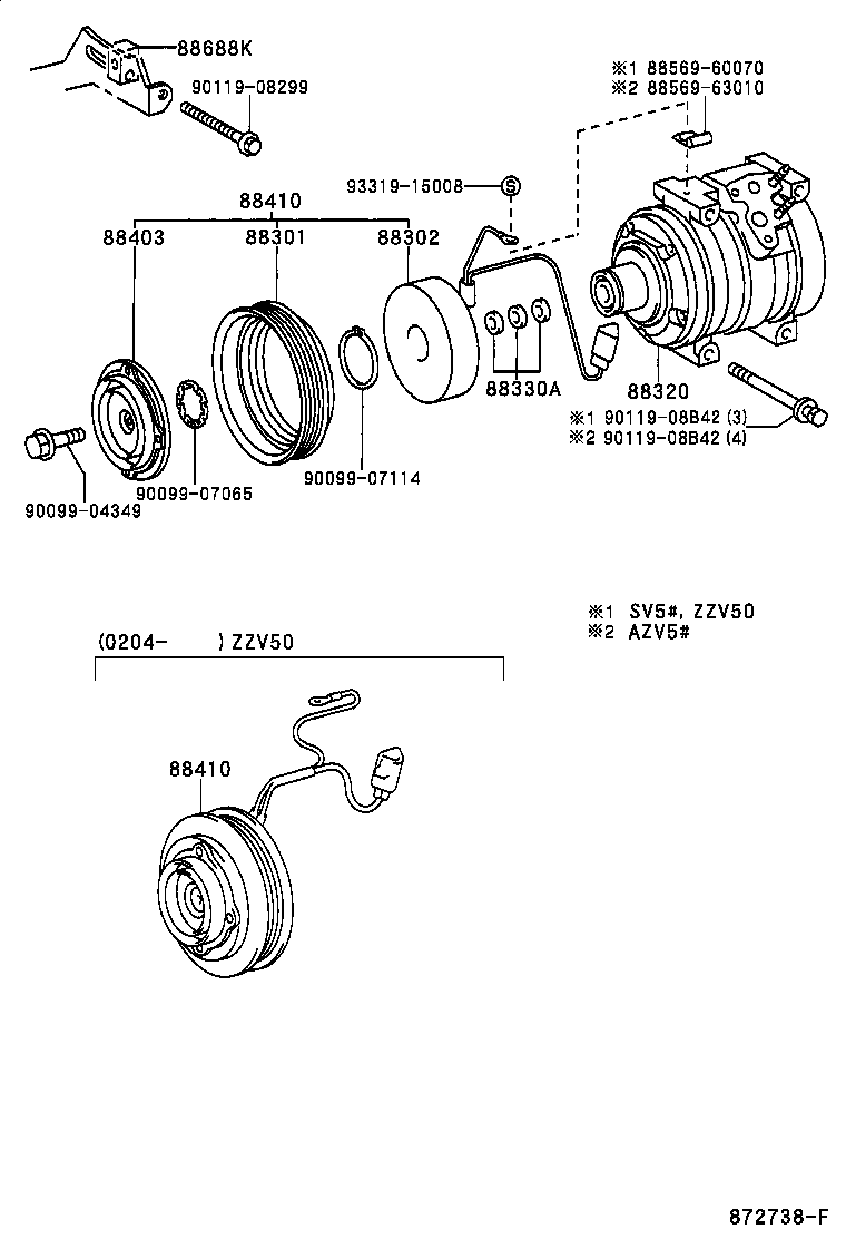 88412-32100 ROTOR SUB-ASSY, MAGNET CLUTCH product image