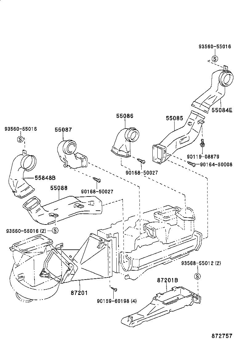 55907-60040 CABLE SUB-ASSY, WATER VALVE CONTROL product image