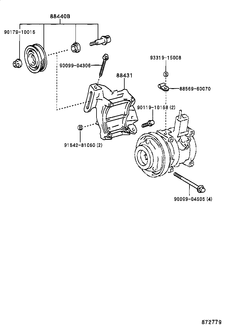88412-2A070 ROTOR SUB-ASSY, MAGNET CLUTCH product image