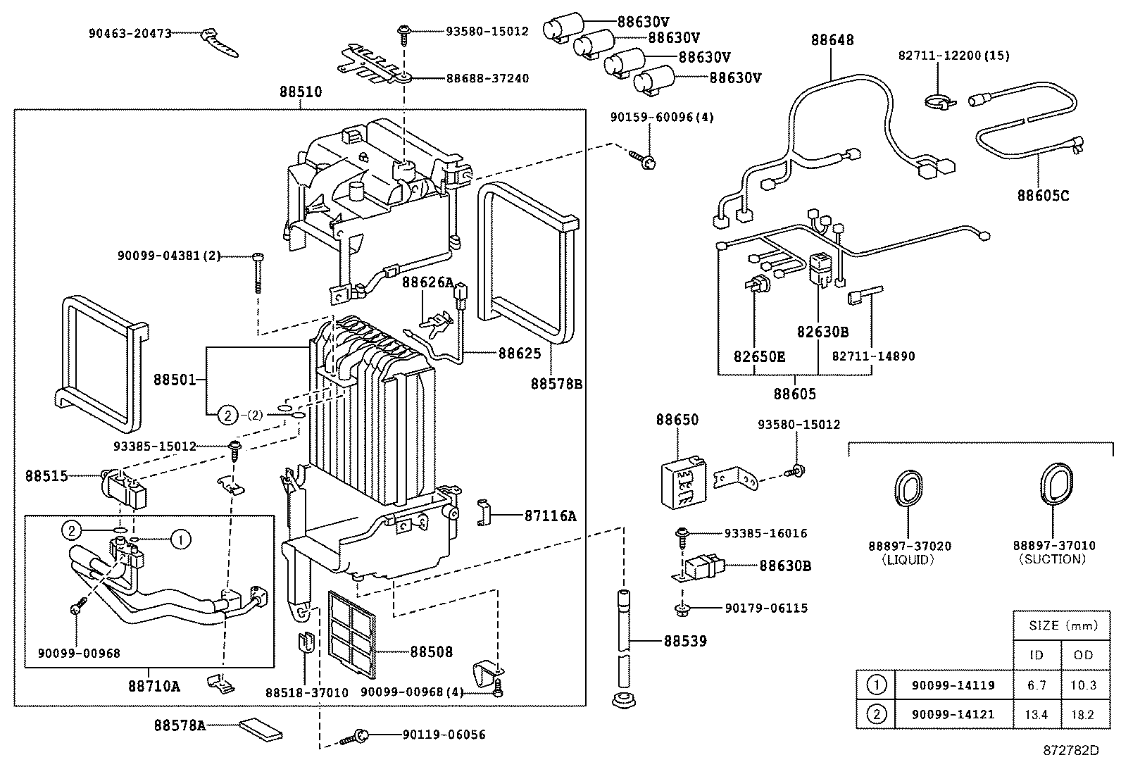 88648-25150 WIRING, COOLER, NO.1 product image