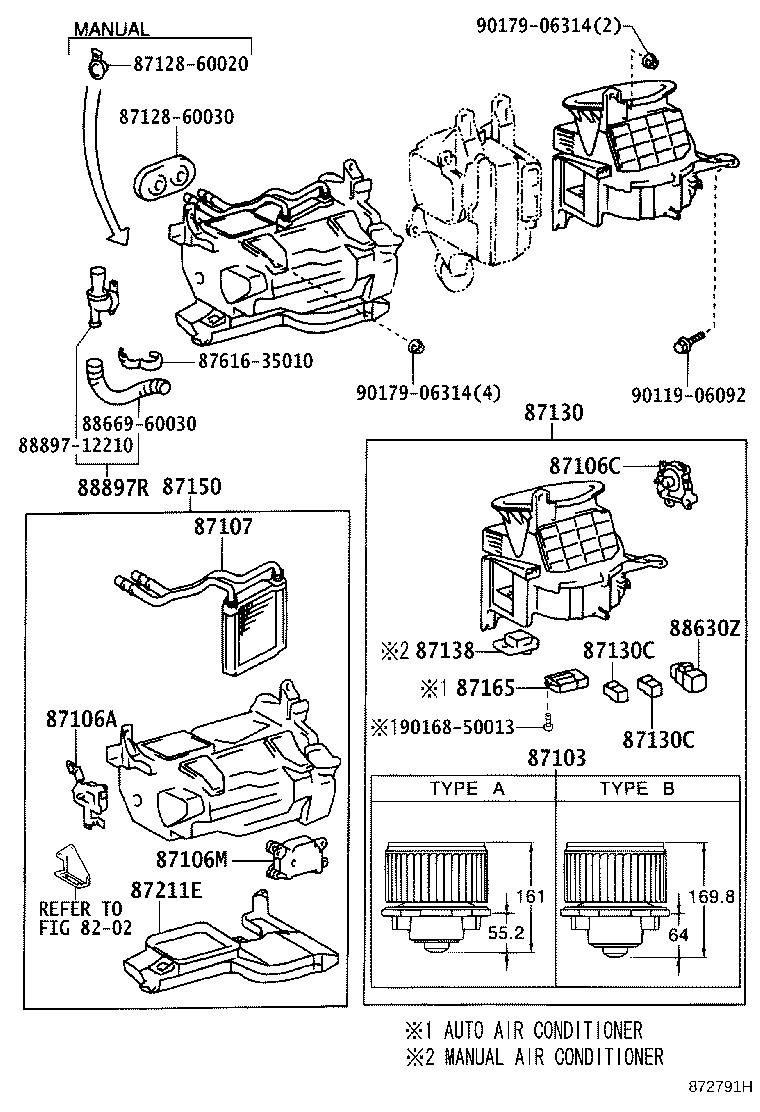 87150-60434 RADIATOR ASSY, HEATER product image