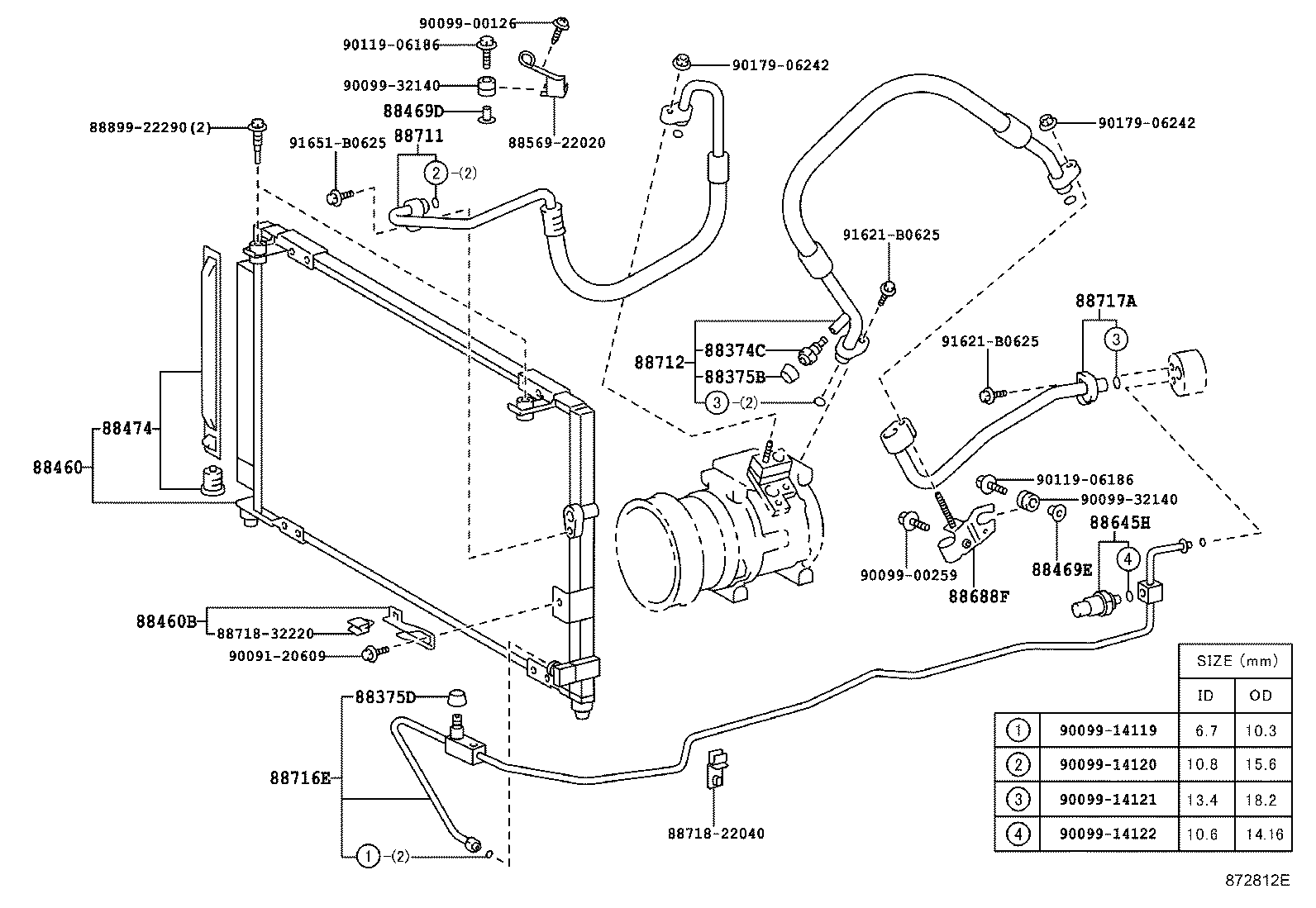 88688-22690 BRACKET, COOLER CONDENSER, NO.1 product image