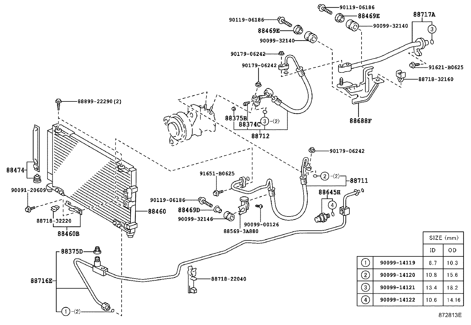 88688-22690 BRACKET, COOLER CONDENSER, NO.1 product image