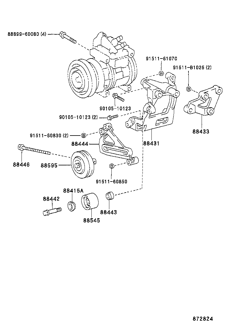 88320-60410 COMPRESSOR ASSY, COOLER product image