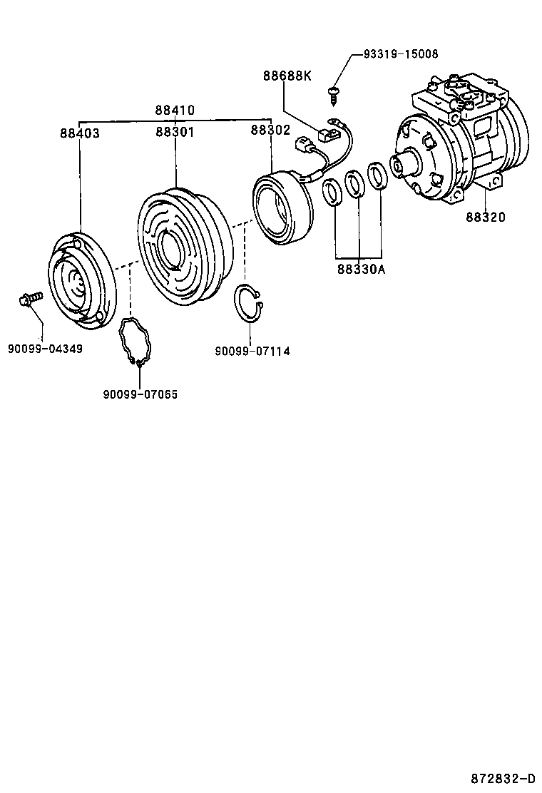 88320-60650 COMPRESSOR ASSY, COOLER product image