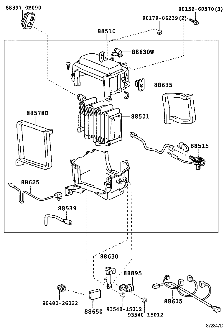 88515-0B010 VALVE, COOLER EXPANSION product image