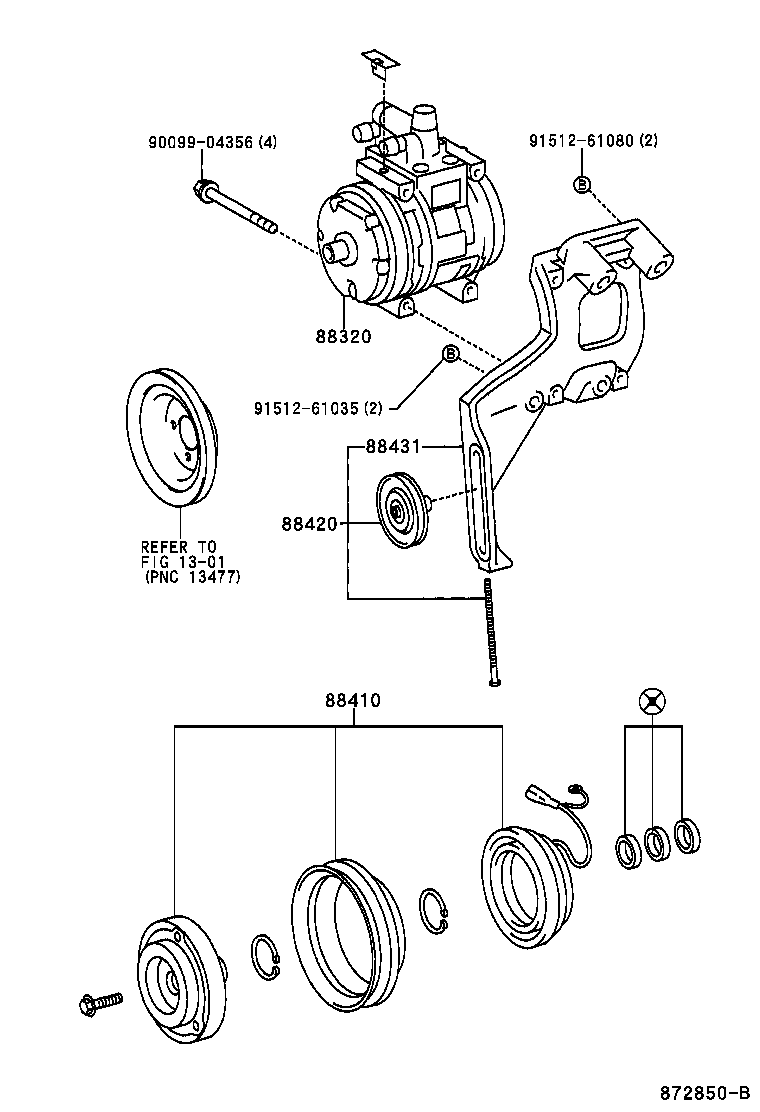 88440-0B020 PULLEY ASSY, IDLE product image