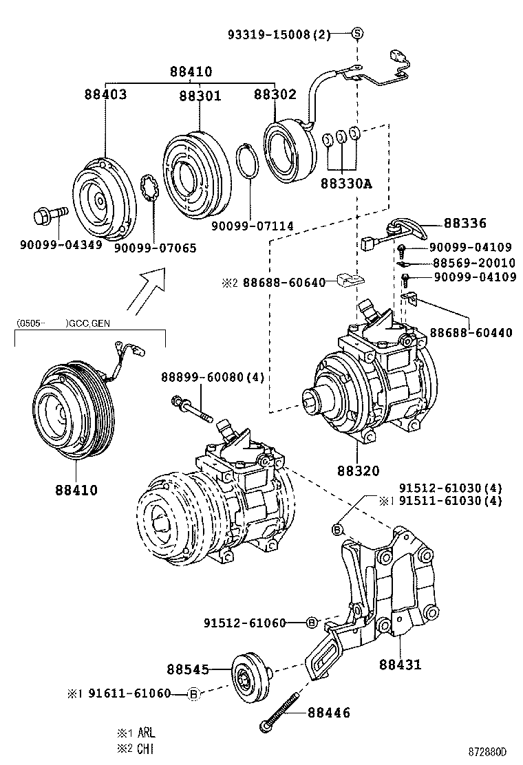 88320-60690 COMPRESSOR ASSY, COOLER product image