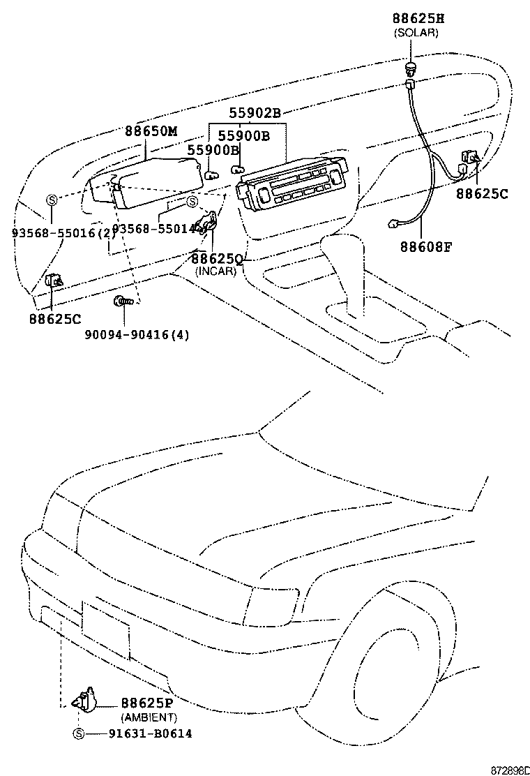 55844-40020 DUCT, HEATER TO REGISTER, NO.2 product image