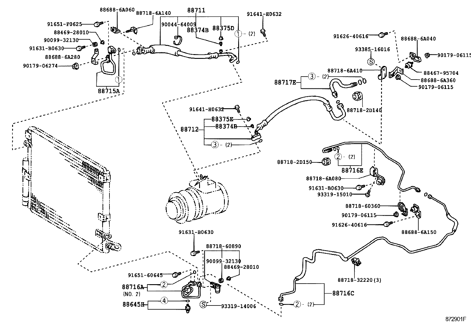 88461-60032 CORE, COOLER CONDENSER product image