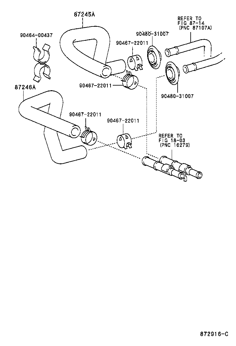 87245-3F550 HOSE, HEATER WATER, OUTLET A product image