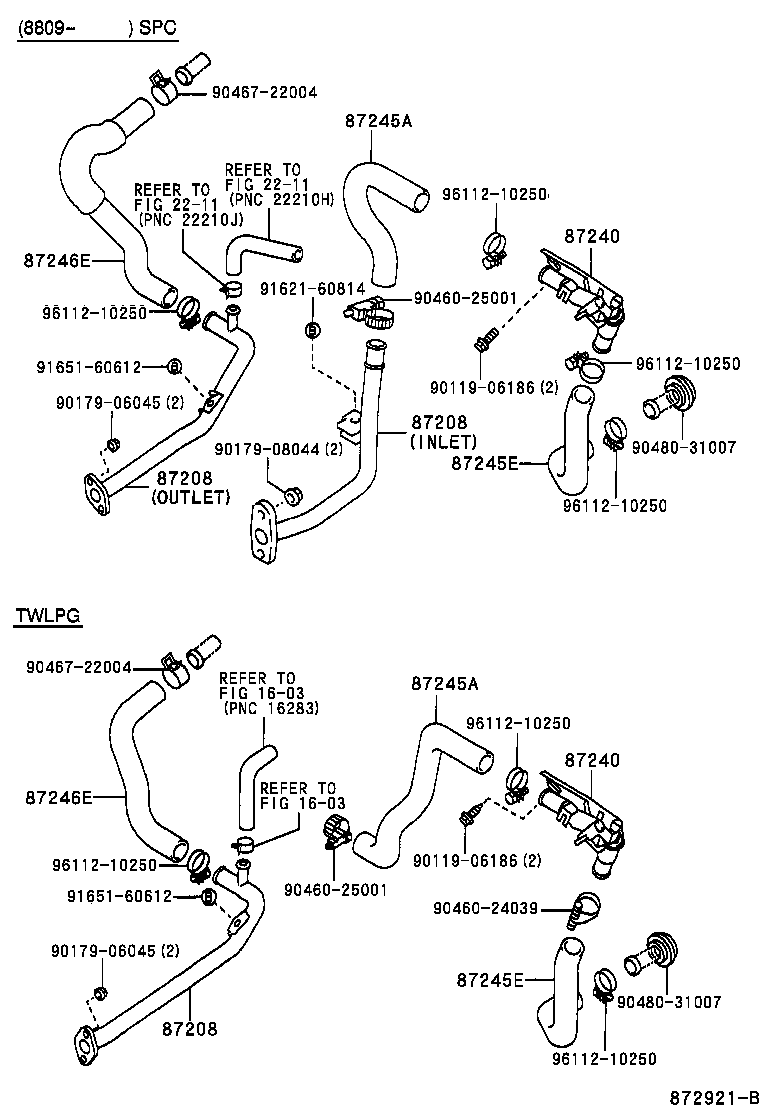 87240-30540 VALVE ASSY, HEATER WATER product image