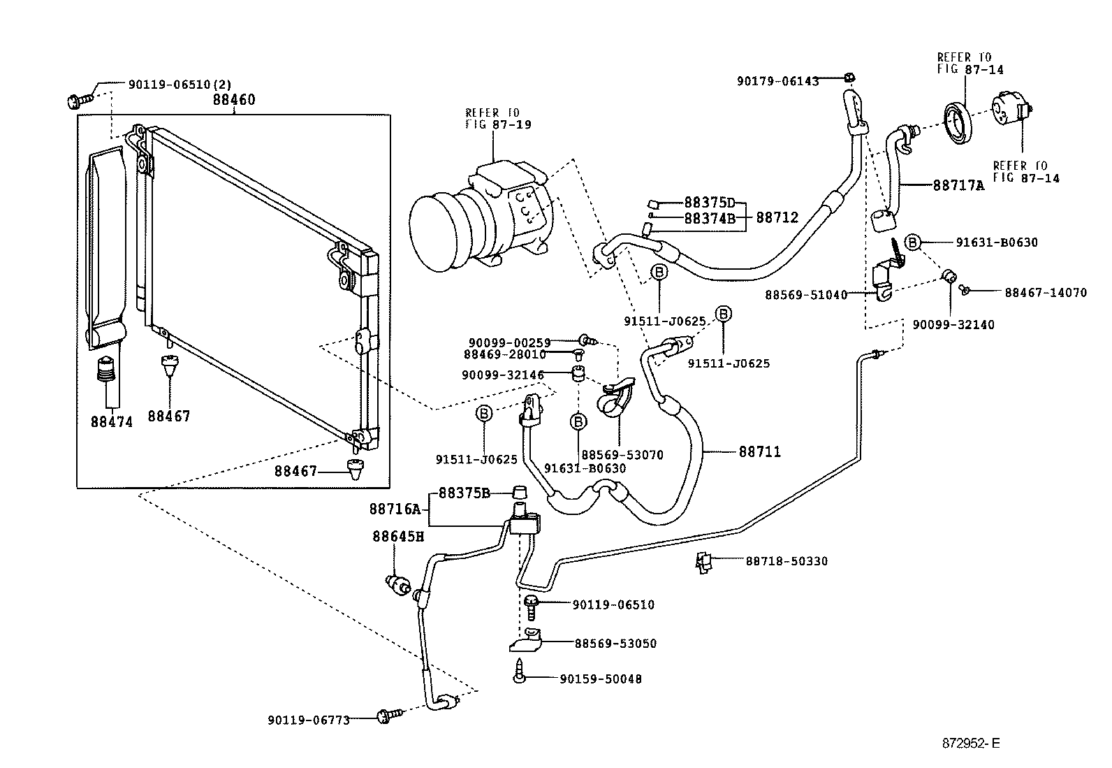 88460-53010 CONDENSER ASSY, COOLER product image