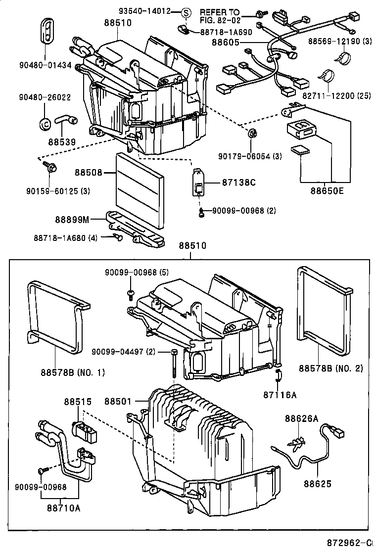 88508-02010 FILTER SUB-ASSY, CLEAN AIR product image