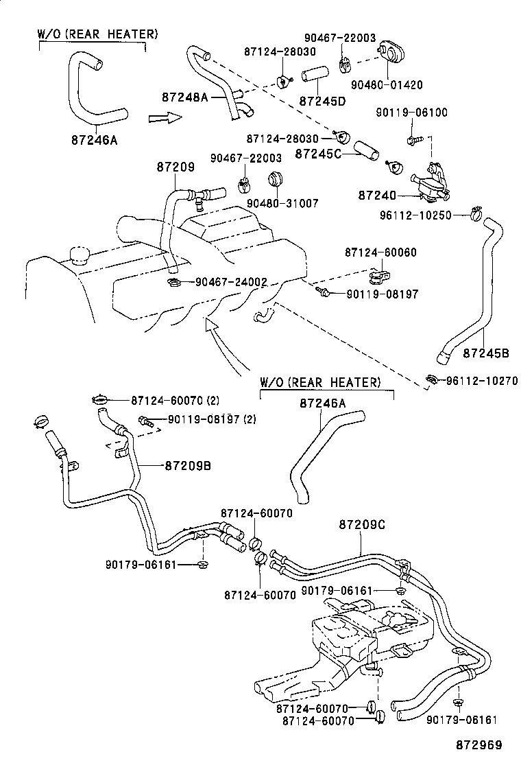 87240-60060 VALVE ASSY, HEATER WATER product image