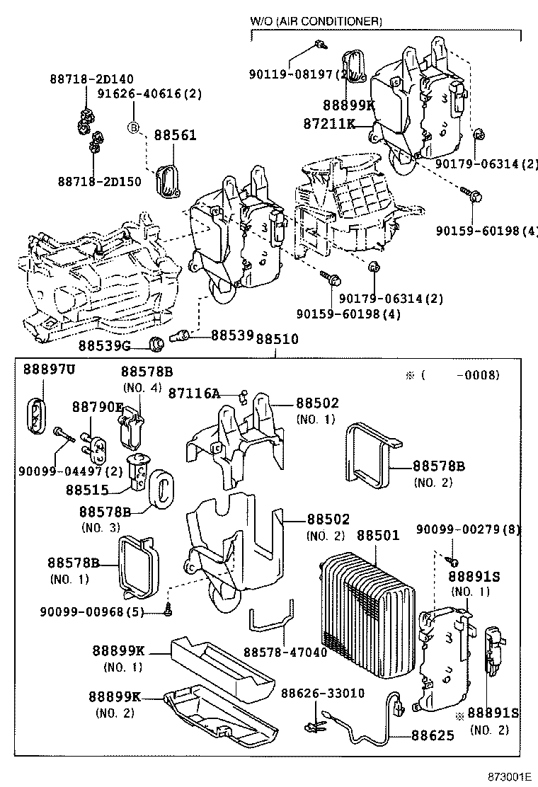 87138-60060 RESISTOR, BLOWER (REAR) product image