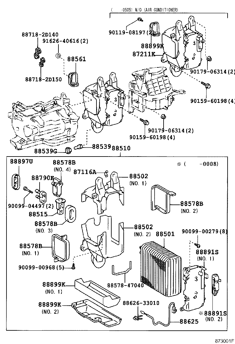 88515-60090 VALVE, COOLING BOX EXPANSION product image