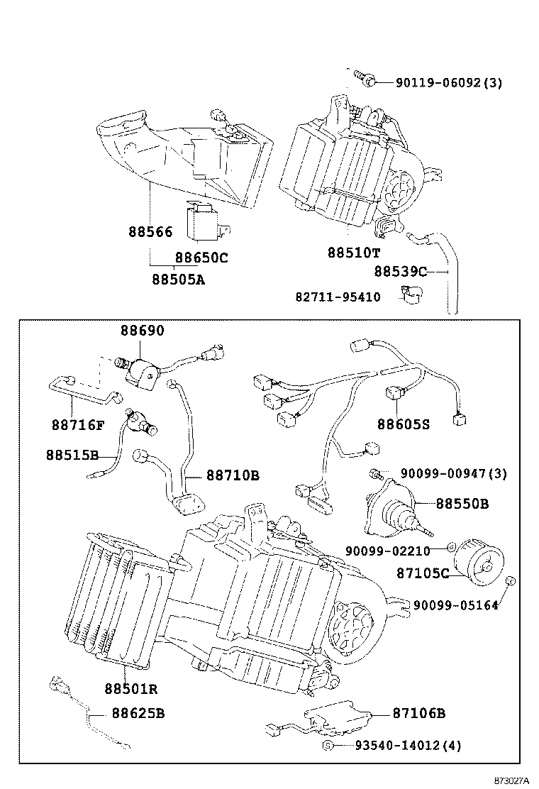 88510-60740 UNIT ASSY, COOLER product image