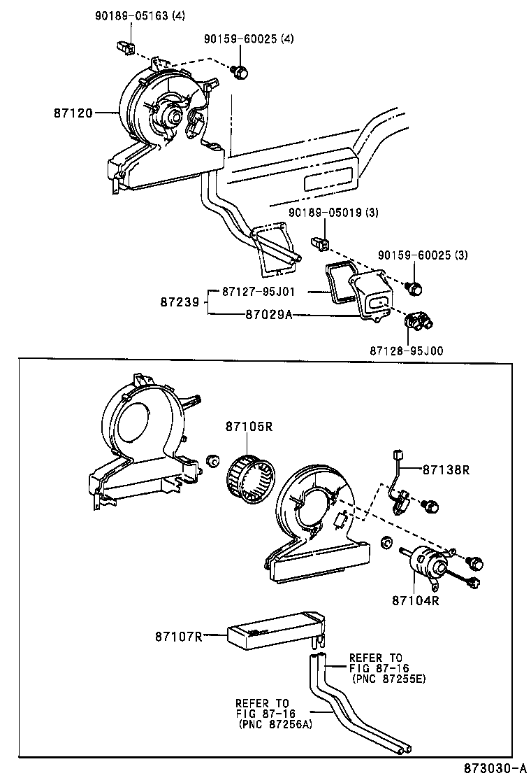 87107-26080 UNIT SUB-ASSY, HEATER RADIATOR product image