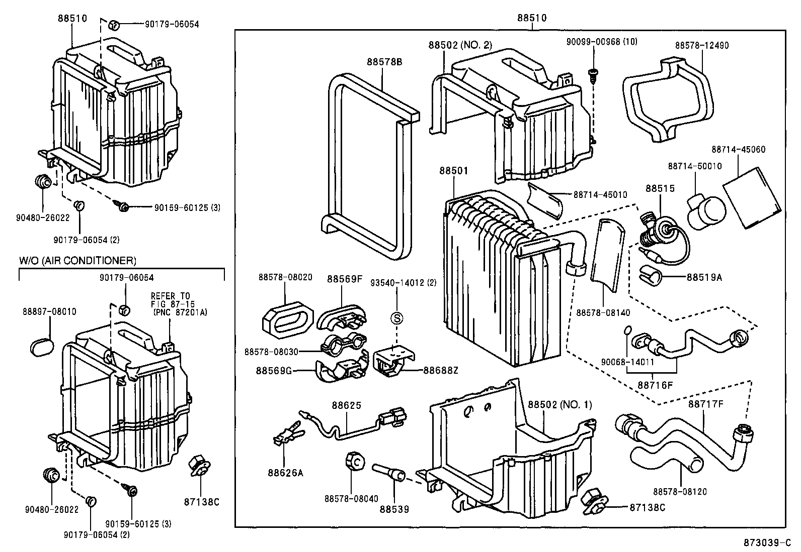 Toyota 88510-08040 UNIT ASSY, COOLER
