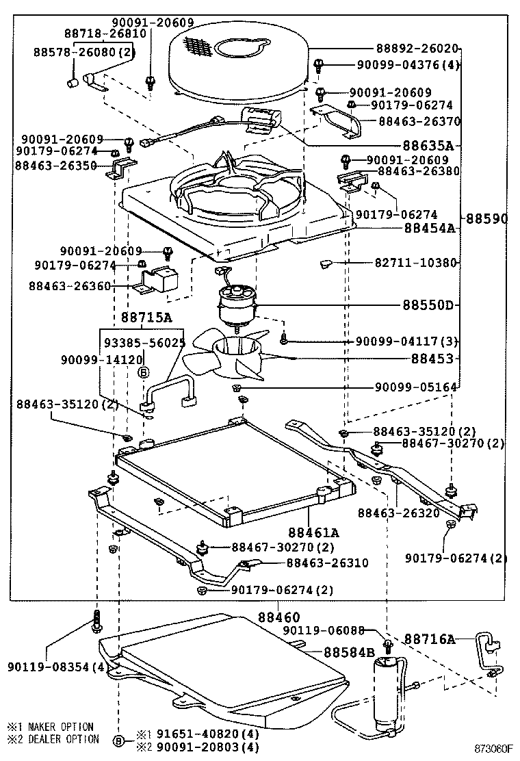88453-95J00 FAN, COOLING (FOR CONDENSER) product image
