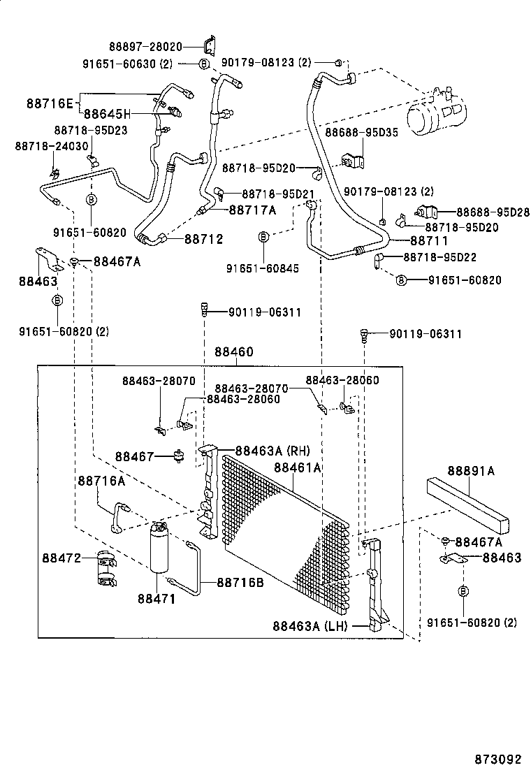 88461-28080 CORE, COOLER CONDENSER product image