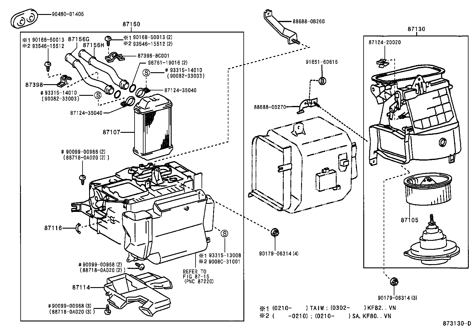 87114-0B010 COVER, HEATER product image