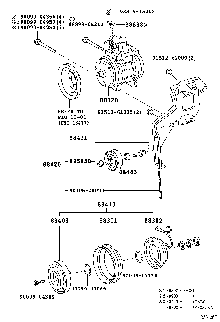 88440-0B020 PULLEY ASSY, IDLE product image