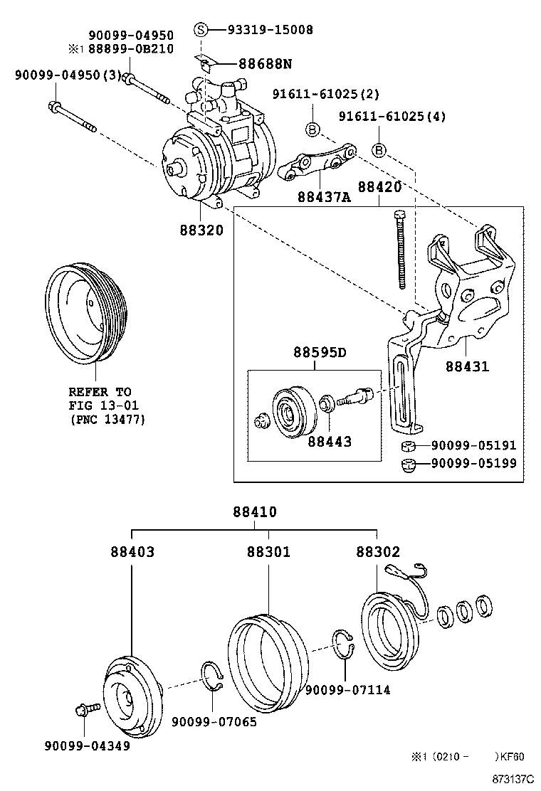 88440-0B020 PULLEY ASSY, IDLE product image