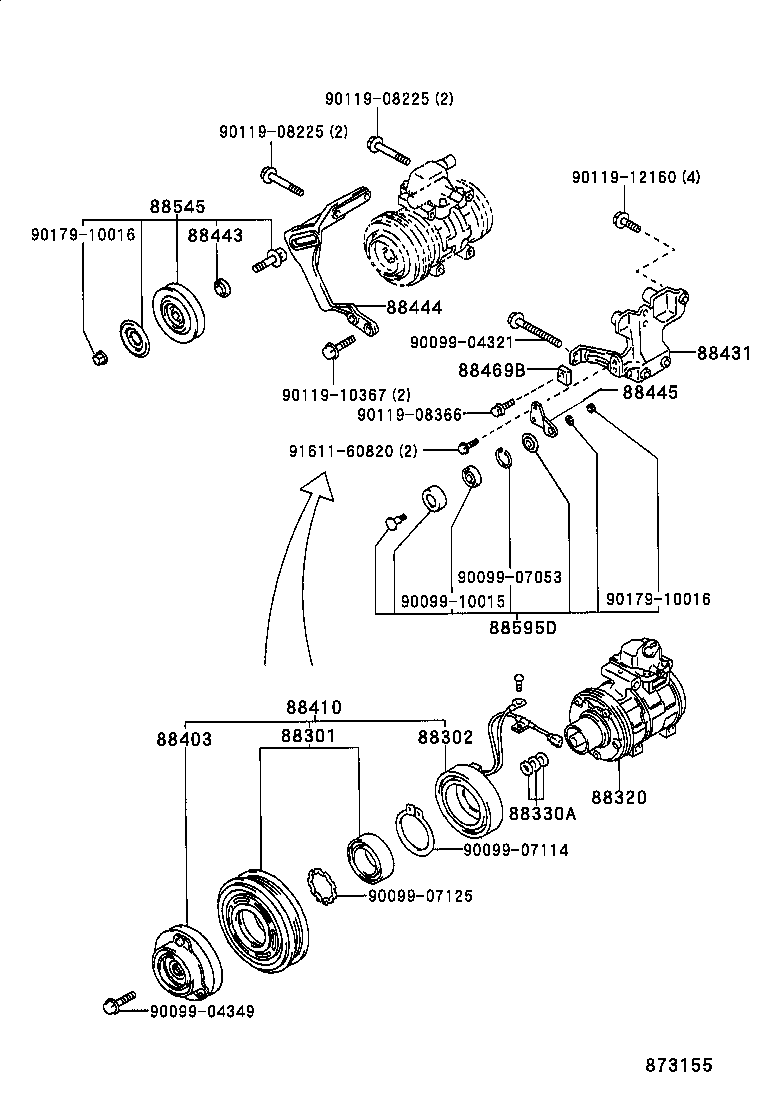 88320-3A070 COMPRESSOR ASSY, COOLER product image