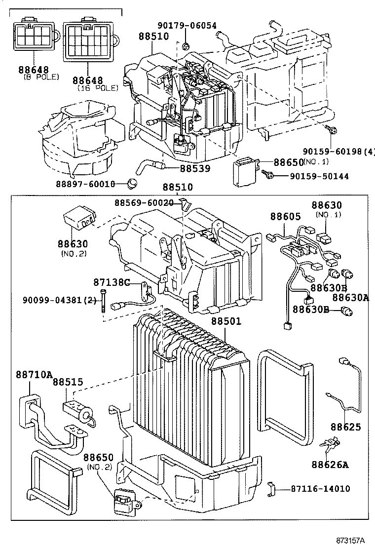 88510-60740 UNIT ASSY, COOLER product image