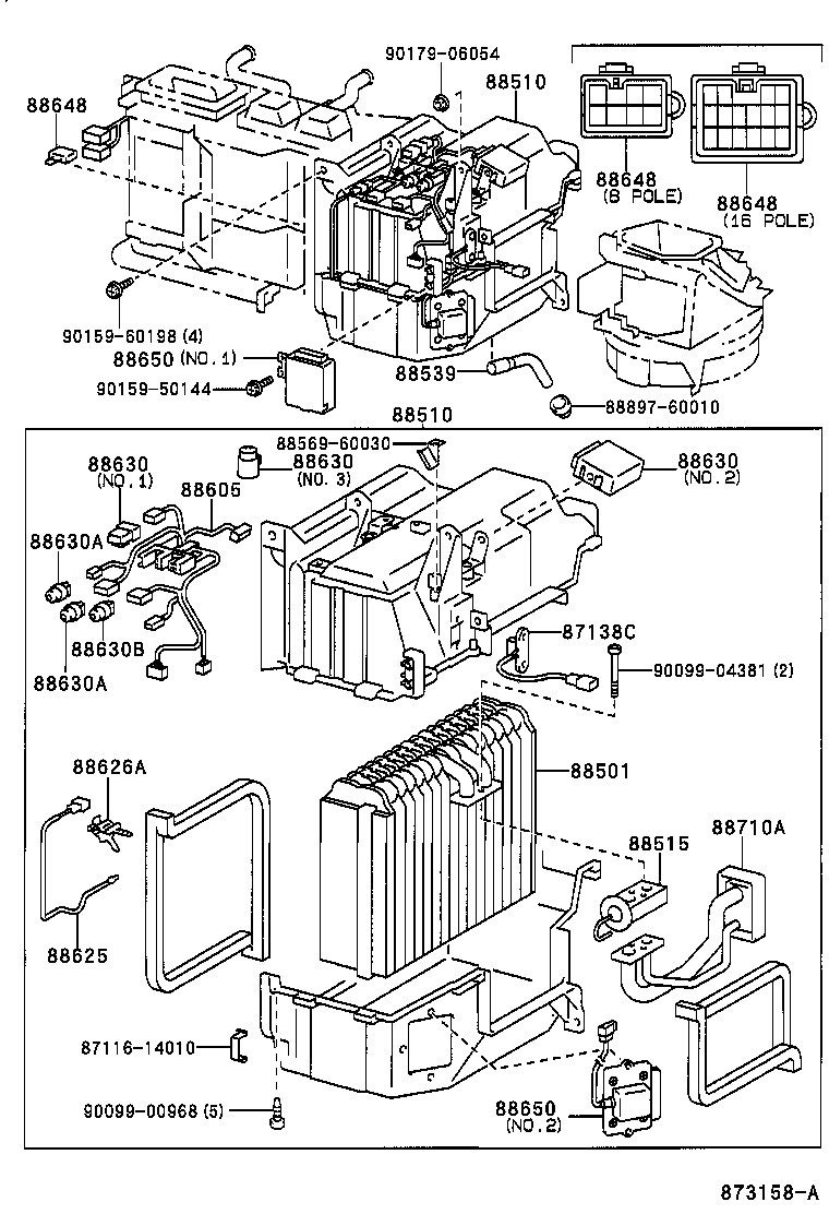 88510-60740 UNIT ASSY, COOLER product image