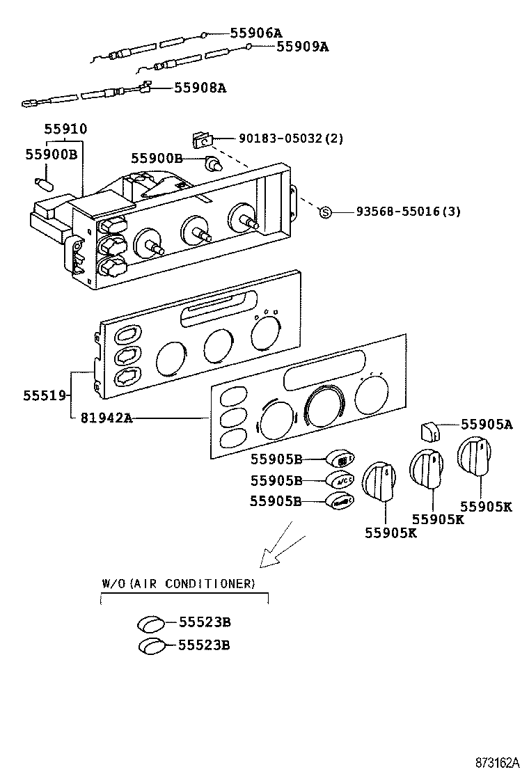55844-28070 DUCT, HEATER TO REGISTER, NO.2 product image