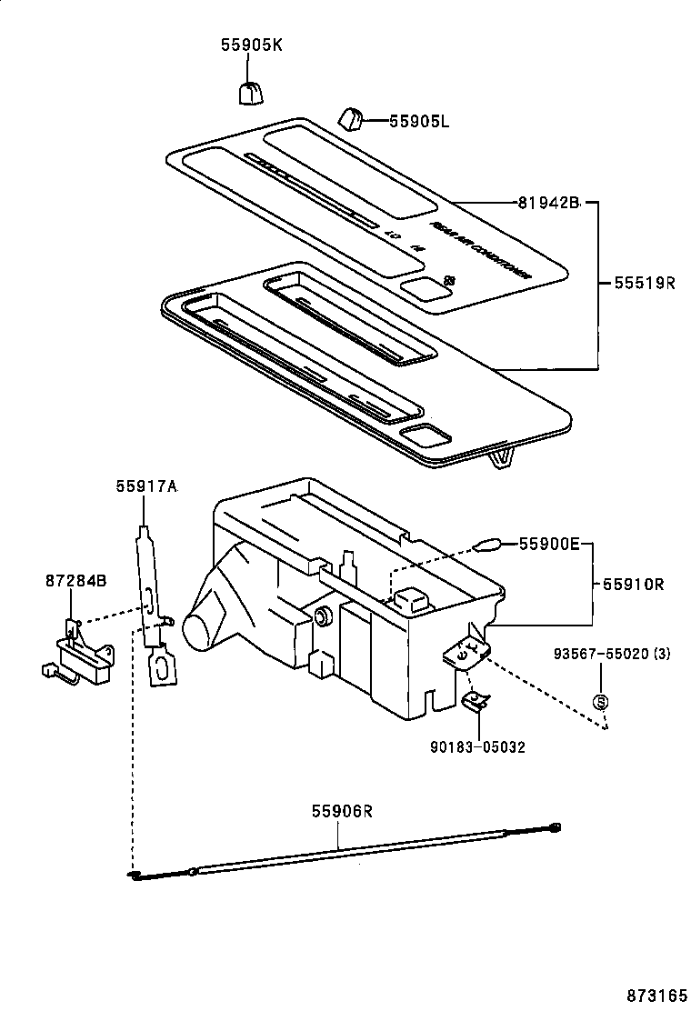 55844-28070 DUCT, HEATER TO REGISTER, NO.2 product image