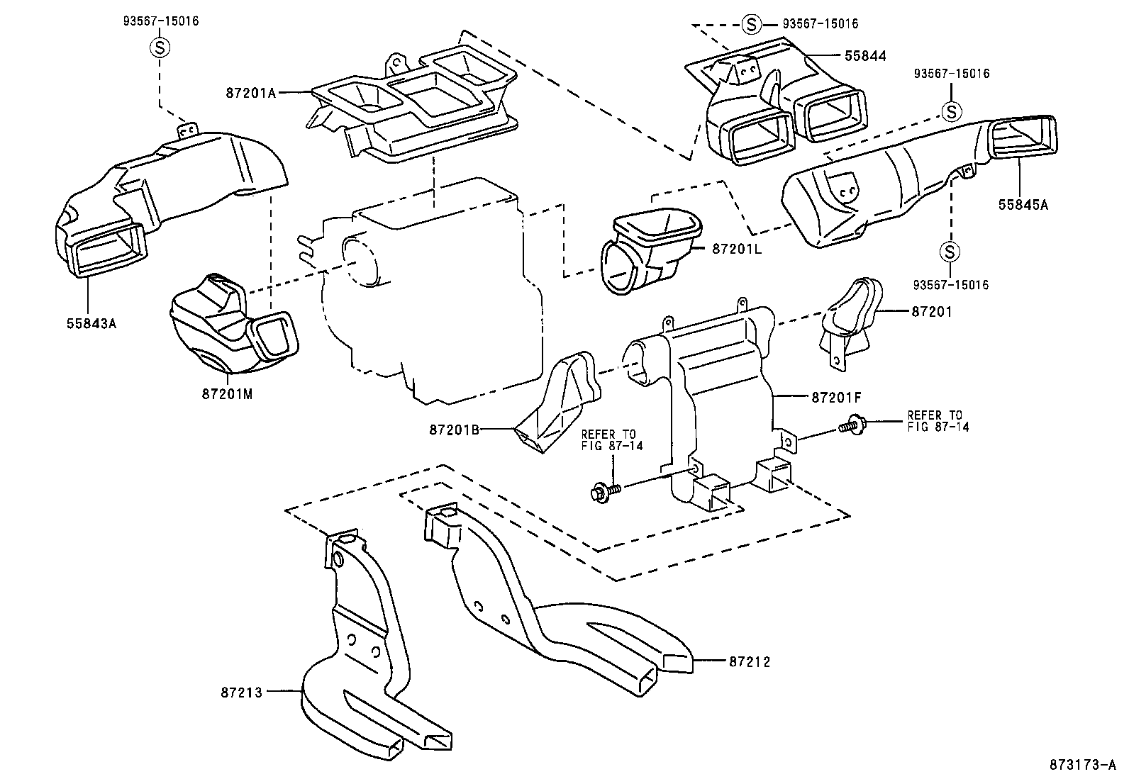 55844-33080 DUCT, HEATER TO REGISTER, NO.2 product image