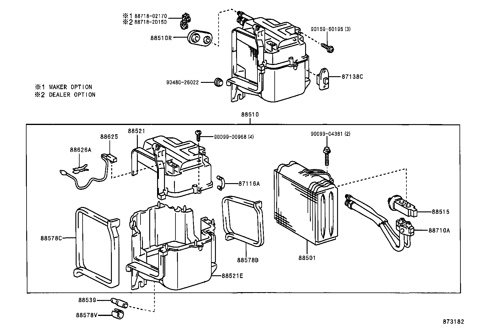 88515-0C050 VALVE, COOLER EXPANSION product image