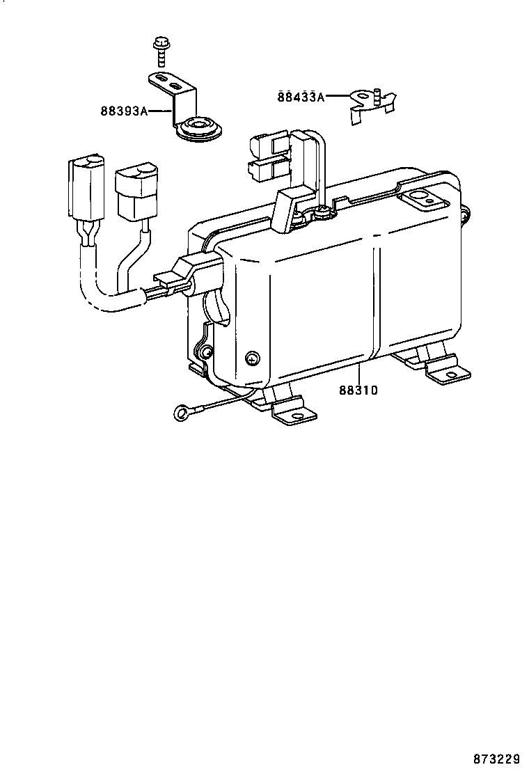 88310-42110 COMPRESSOR ASSY, W/PULLEY product image