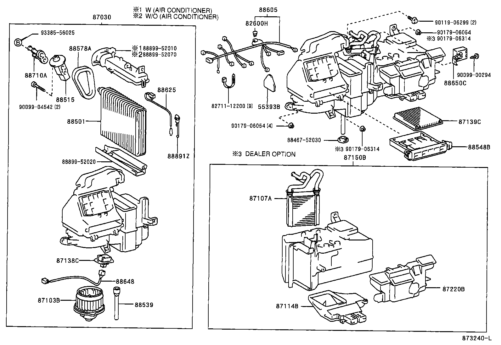 87103-52020 MOTOR SUB-ASSY, BLOWER W/FAN product image