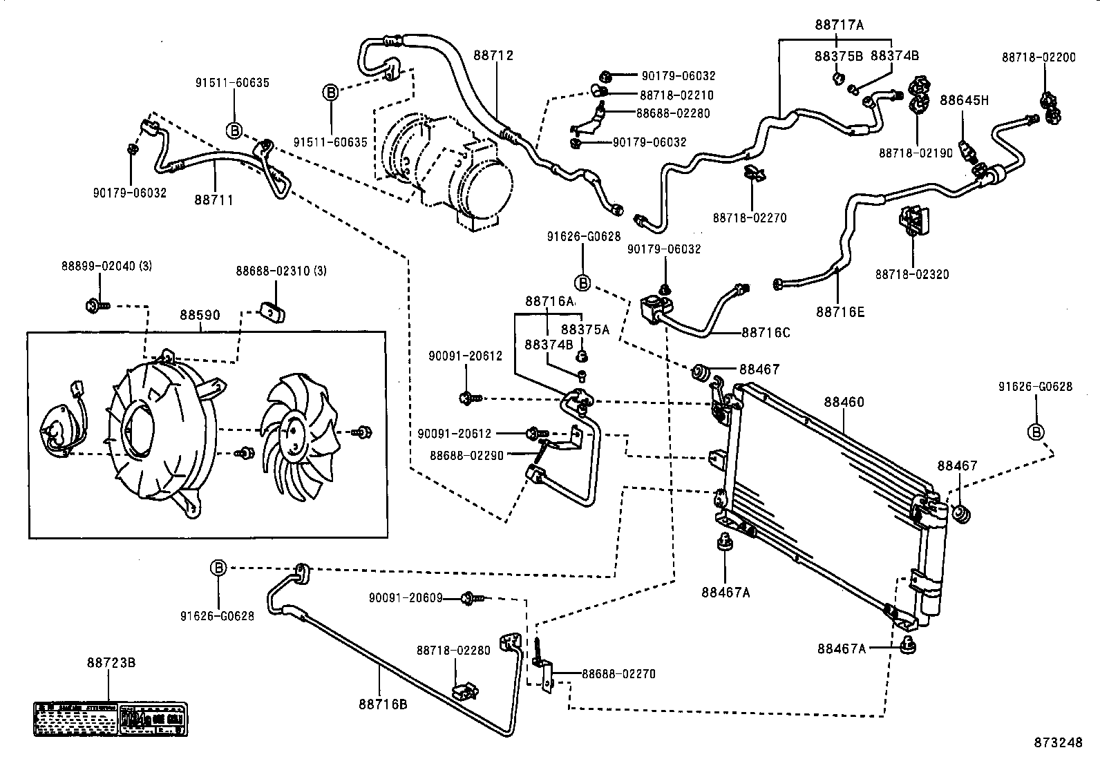 88453-02040 FAN, COOLING product image