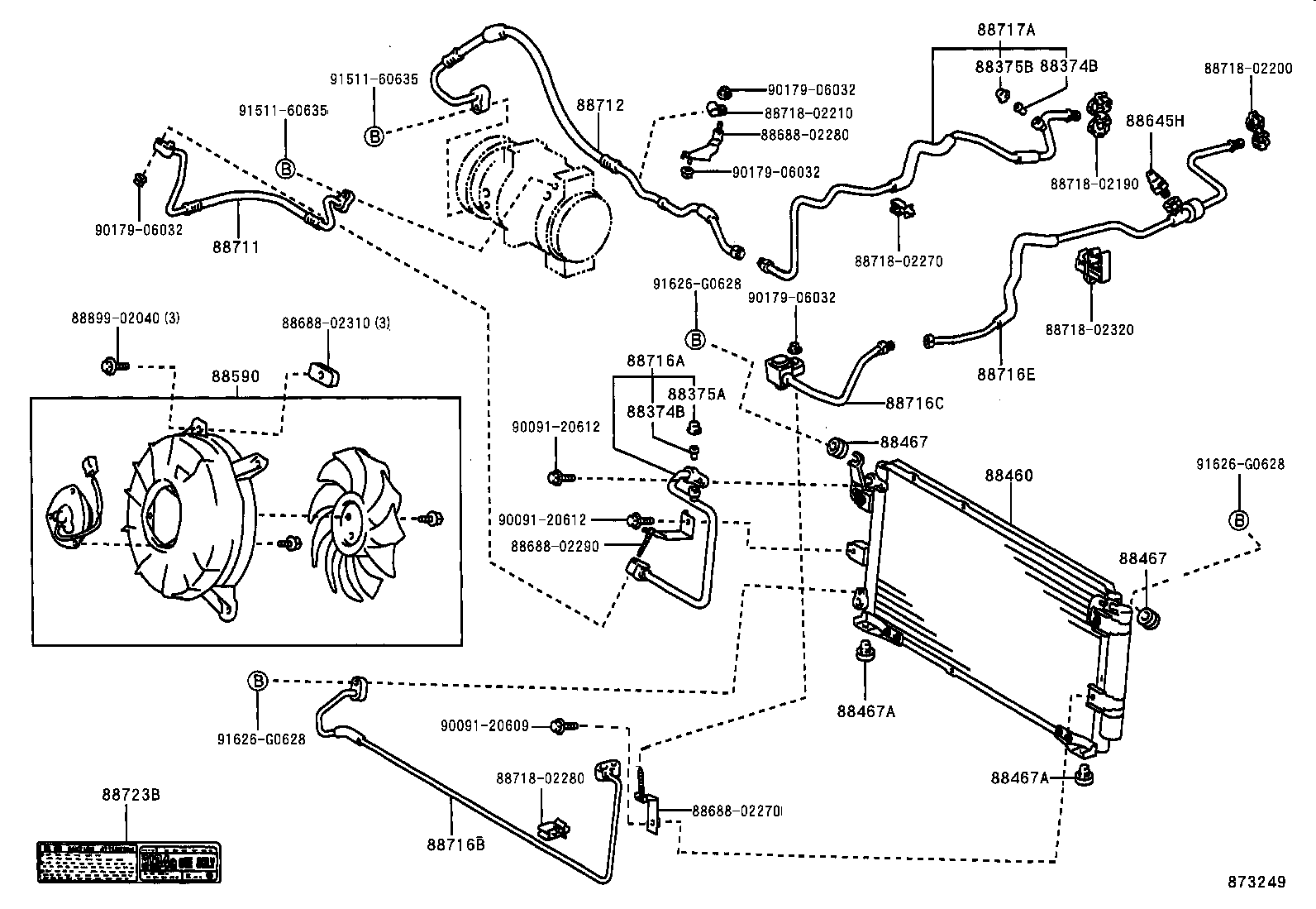 88453-02040 FAN, COOLING product image