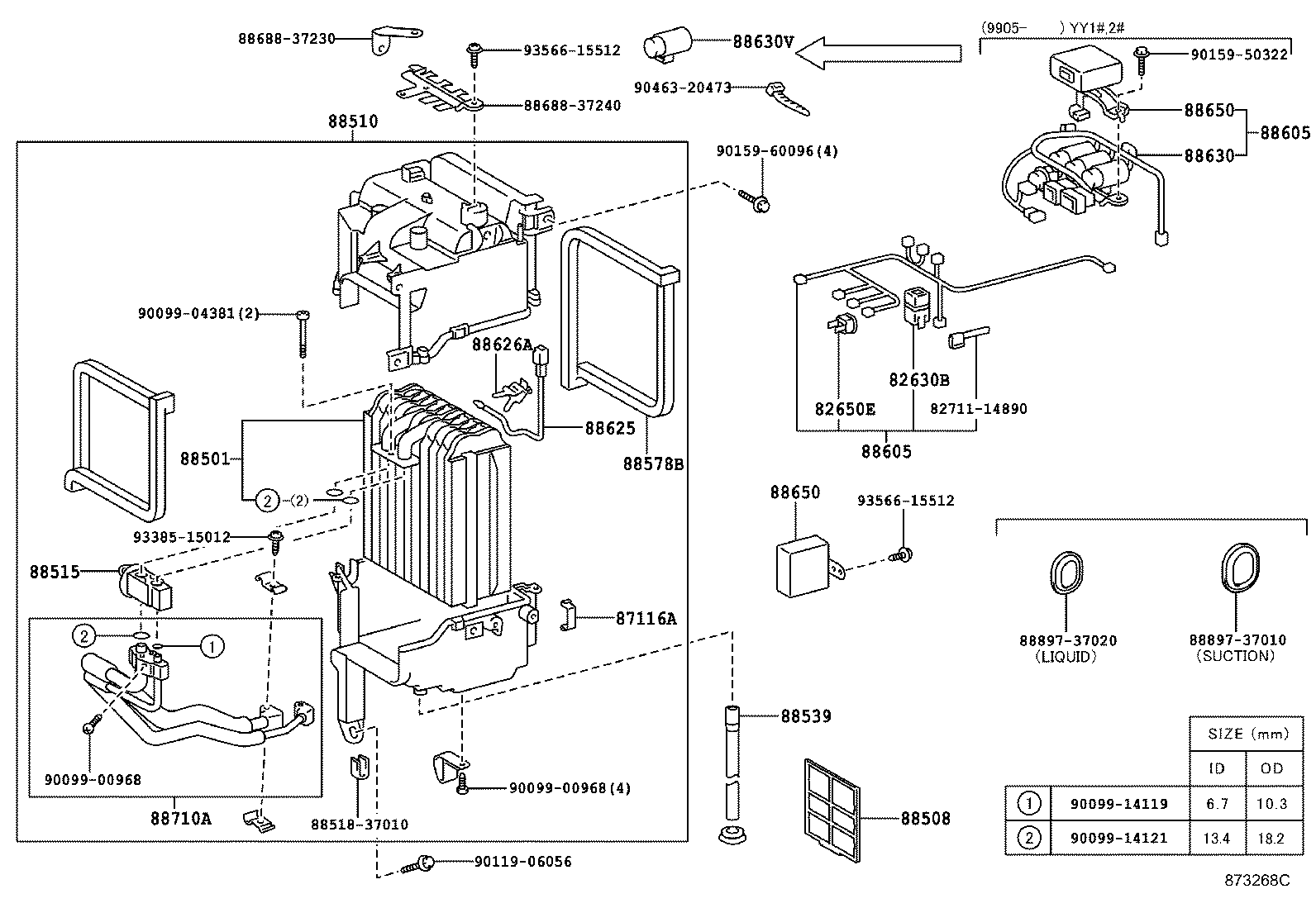 88648-25150 WIRING, COOLER, NO.1 product image