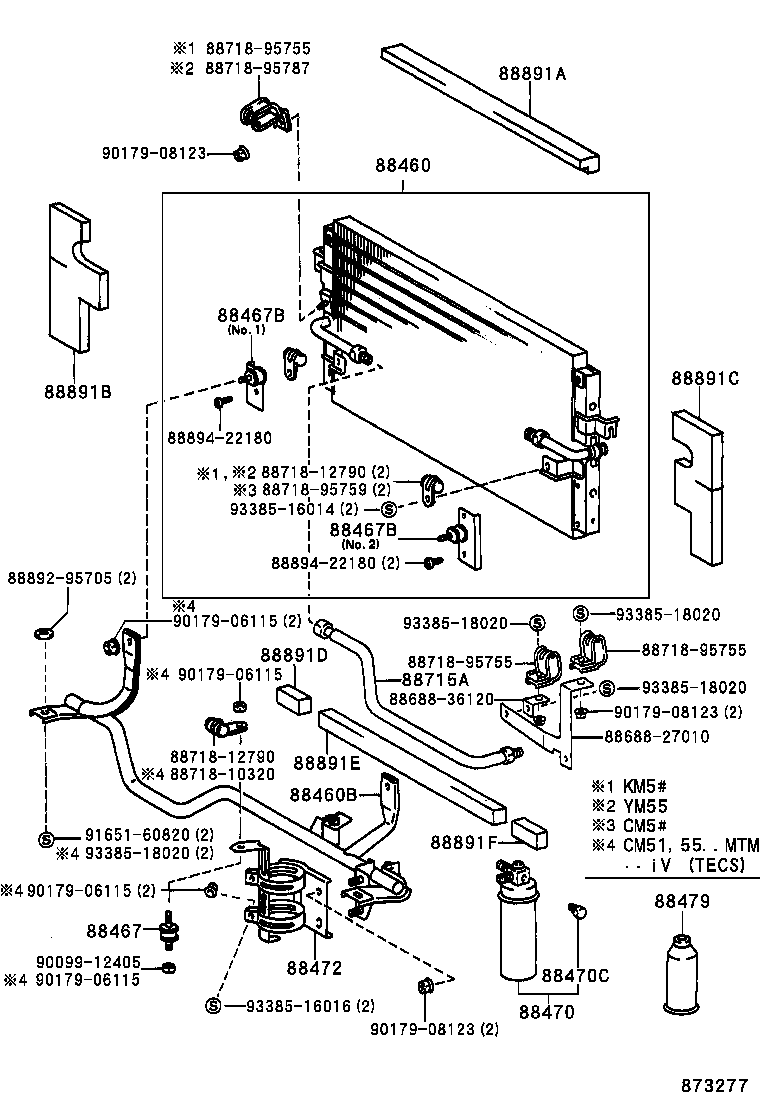88712-27240 HOSE, COOLER REFRIGERANT SUCTION, NO.1 product image