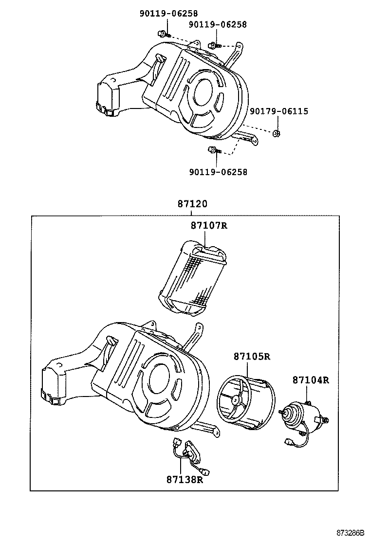 87150-37280 RADIATOR ASSY, HEATER product image