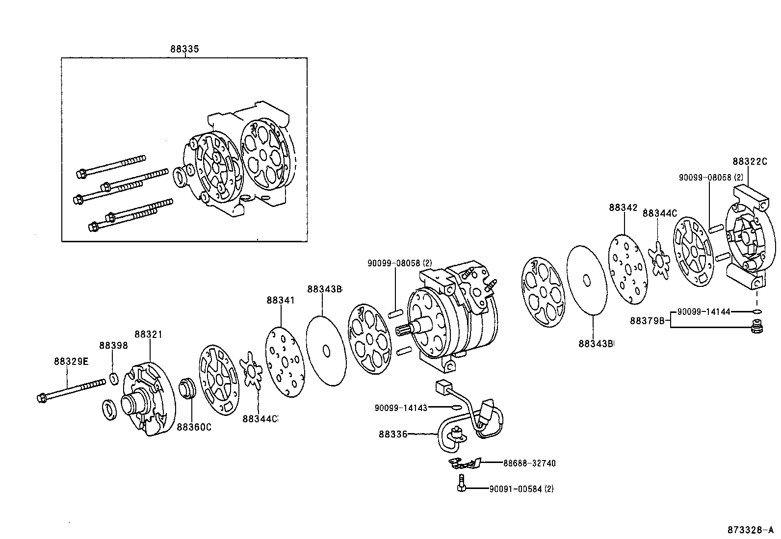 88412-28070 ROTOR SUB-ASSY, MAGNET CLUTCH product image