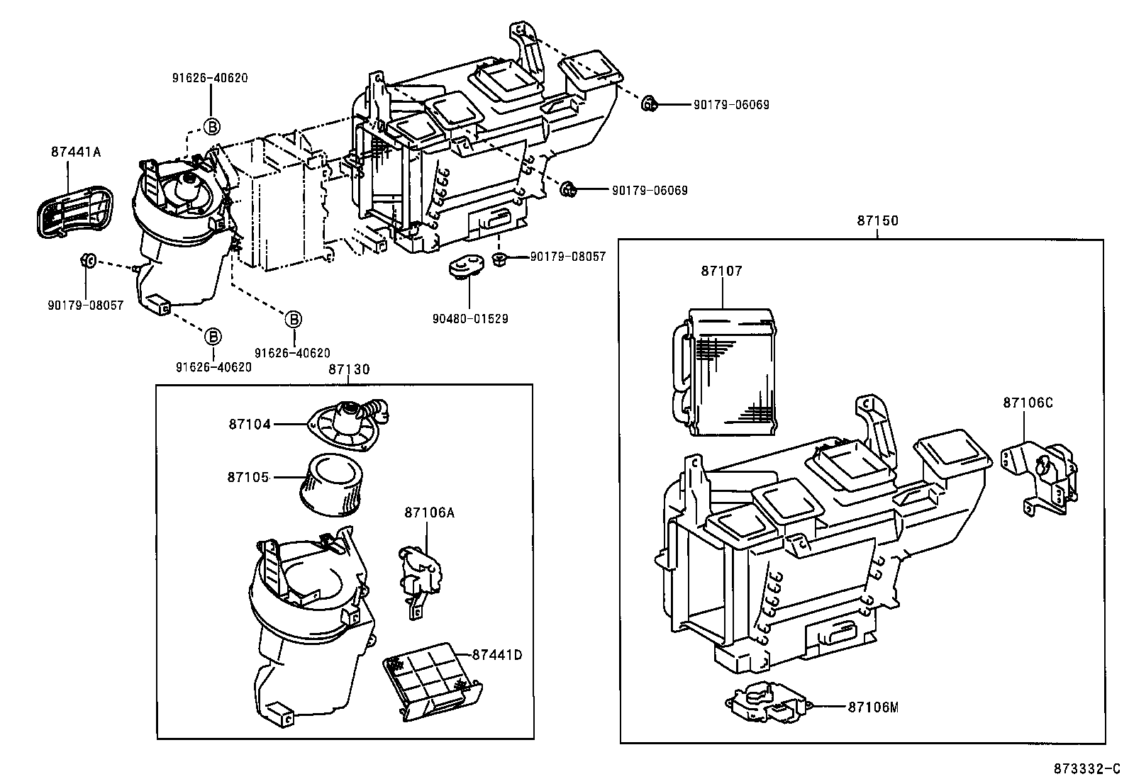 87150-37240 RADIATOR ASSY, HEATER product image