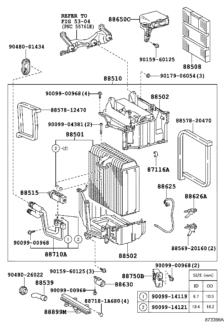 88510-13100 UNIT ASSY, COOLER product image