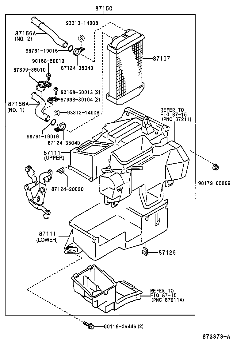 87101-35010 BRACKET SUB-ASSY, VISCOUS HEATER NO.1 product image